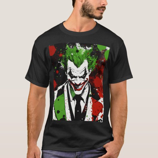 Joker face design Tshirt Tシャツ (正面)