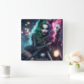 Joker's Wild スクエア壁時計 (ホーム)