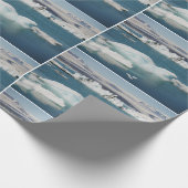 Jokulsarlonアイスランドの包装紙 ラッピングペーパー (角)