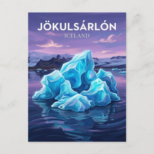 Jökulsárlón Iceland ポストカード (正面)