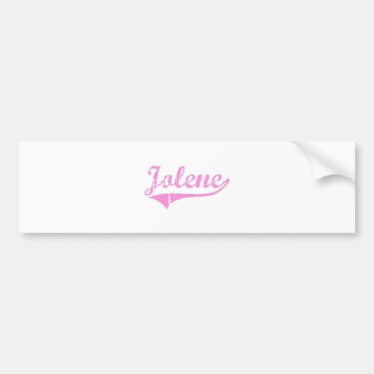 Joleneのクラシックなスタイルの名前 バンパーステッカー (正面)