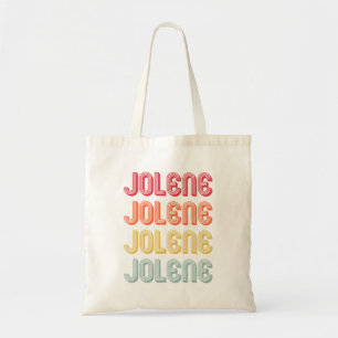 JOLENEギフト名パーソナライズされたレトロヴィンテージ80s 90 トートバッグ
