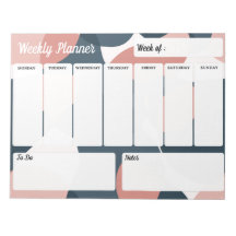 Joli Bloc-note Weekly Planner Moderne Minimaliste
