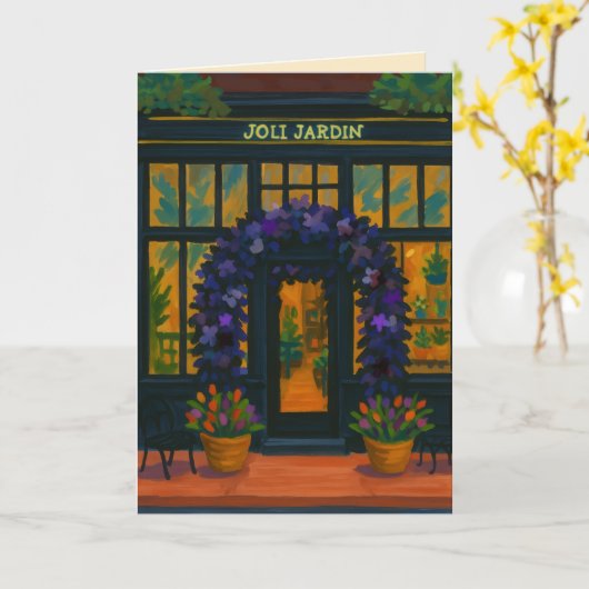 Joli Jardin カード (黄色い花)