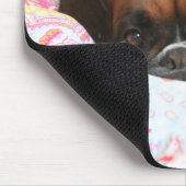 Jolieは羽毛布団で寄添いました マウスパッド (コーナー)