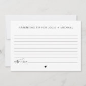 JOLIEベビー子育てアドバイスとヒントのカードゲーム 招待状 (正面)