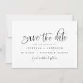 JOLIEミニマモダンリストBoho写真Save the Date 招待状 (正面)