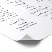 JOLIEミニマモダンリストBoho初年度マイルストーン ポスター (角)