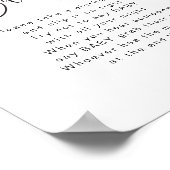 JOLIEミニマリストは赤ちゃんシャワーのゲームサインを言わない ポスター (角)