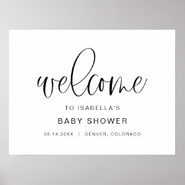 JOLIEミニマリストBoho Baby Showerへようこそ ポスター