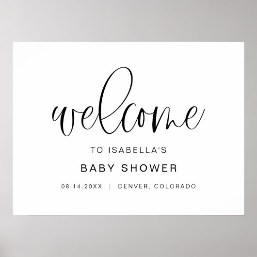 JOLIEミニマリストBoho Baby Showerへようこそ ポスター (正面)