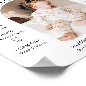 JOLIEミニマルおもしろいアーチ写真初年度マイルストーン ポスター (角)