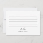 JOLIEミニマルおもしろいOnederful誕生日ありがとう 招待状 (裏面)