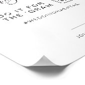 JOLIEモダンミニマルおもしろい結婚ザグラムのハッシュタグ ポスター (角)