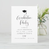 JOLIEモダンミニマルタイポグラフィ台本卒業 招待状 (スタンド正面)