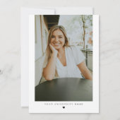 JOLIEモダンミニマルタイポグラフィ台本卒業 招待状 (裏面)