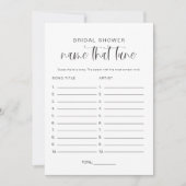JOLIE名モダンThat Tuneブライダルシャワーゲーム 招待状 (正面)