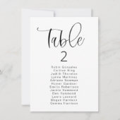 JOLIE垂直ボヘモダンミアンテーブル座席カード 招待状 (正面)