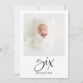 JOLIE第1期モダン誕生日マイルストーンフォトバナー 招待状 (正面)