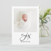 JOLIE第1期モダン誕生日マイルストーンフォトバナー 招待状 (スタンド正面)