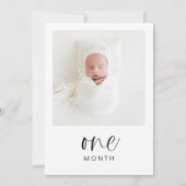 JOLIE モダン 1st Birthday MilestoneフォトバナーI 招待状 (正面)