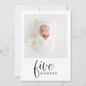 JOLIE モダン 1st Birthday MilestoneフォトバナーI 招待状 (正面)