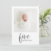 JOLIE モダン 1st Birthday MilestoneフォトバナーI 招待状 (スタンド正面)