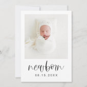 JOLIE モダン 1st Birthday MilestoneフォトバナーI 招待状 (正面)