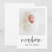 JOLIE モダン 1st Birthday MilestoneフォトバナーI 招待状 (正面/裏面)