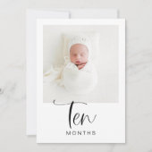 JOLIE モダン 1st Birthday MilestoneフォトバナーI 招待状 (正面)