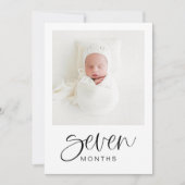 JOLIE モダン 1st Birthday MilestoneフォトバナーI 招待状 (正面)