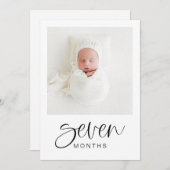 JOLIE モダン 1st Birthday MilestoneフォトバナーI 招待状 (正面/裏面)