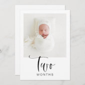 JOLIE モダン 1st Birthday MilestoneフォトバナーI 招待状 (正面/裏面)