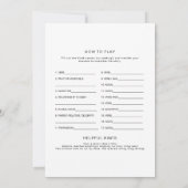 JOLIE モダン Baby Shower Libs、入力空白の 招待状 (裏面)