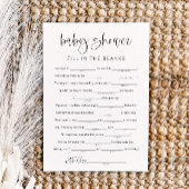 JOLIE モダン Baby Shower Libs、入力空白の 招待状