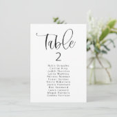JOLIE 縦 モダン ボヘミアンテーブル席次札 招待状 (スタンド正面)