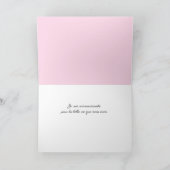 Jolie Anémone Rose Merci Carte de Remerciement カード (内部)