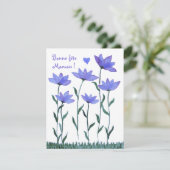 Jolie carte de fêtes des mères fleurs aquarelle シーズンカード (スタンド正面)