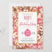 Jolie carte d'invitation de Fête Anniversaire 招待状 (正面)