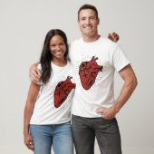 Jolie coeur design tattoo old school tシャツ (ユニセックス)