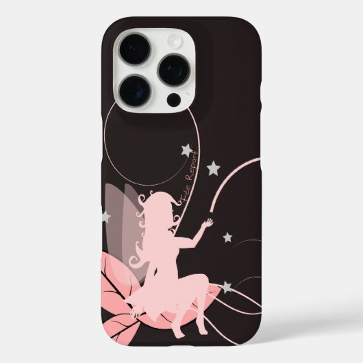 Jolie fée rose et étoiles Case-Mate iPhoneケース (裏面)