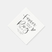 JOLIE Forever Has a Nice Ring to It Engagement スタンダードカクテルナプキン (角)