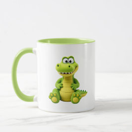 Jolie image d’un crocodile rigolo. マグカップ