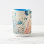 Jolie tasse de boisson en couleur papillon ツートーンマグカップ (中央)