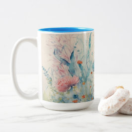 Jolie tasse de boisson en couleur papillon ツートーンマグカップ