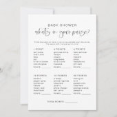 JOLIE What's In your巾着赤ちゃんシャワーゲーム 招待状 (正面)