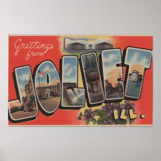 Joliet，イリノイ – ラージレターのシーン2 ポスター (正面)