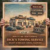 Joliet Illinois Route 66 Towing ポスター