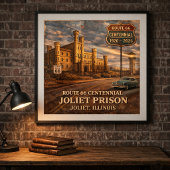 Joliet Prison Chicago Route 66 ポスター