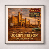 Joliet Prison Chicago Route 66 ポスター